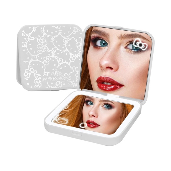 Impressions Vanity Hello Kitty Supercute Compact Mirror with Touch Sensor Switch - Picture 5 of 10